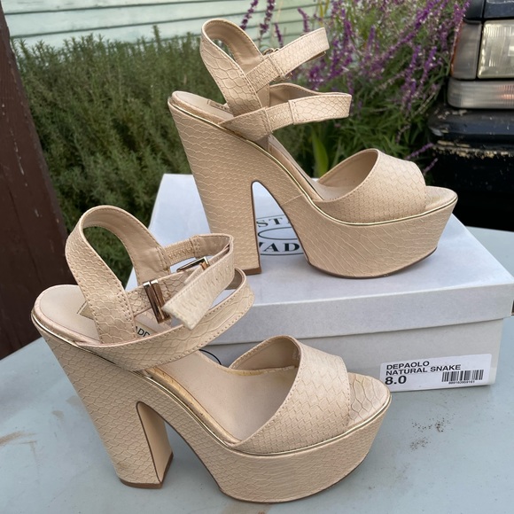 STEVE MADDEN Depaolo Platform Heels women’s size 8 - Picture 3 of 6